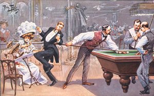 Jugando al billar de Carl Robert Arthur Thiele