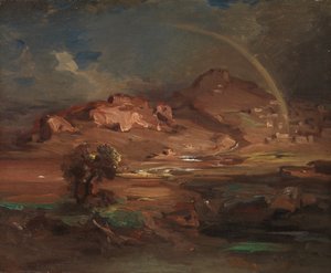 El Cementerio en Pronoia cerca de Nauplia, ca. 1841-47 de Carl Rottmann