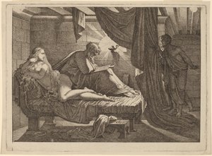 Xenócrates y Friné de Carl Russ