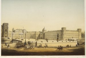 Vista del palacio principal de Gatchina de Carl Schulz