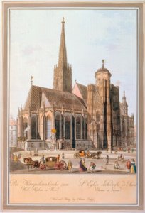 La iglesia metropolitana de San Esteban en Viena de Carl Schütz