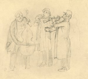 Bettelmusikanten, mediados-finales del siglo XIX, c. 1924 de Carl Spitzweg