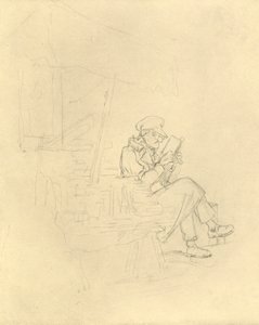 Der Antiquar, mediados-finales del siglo XIX, c1924 de Carl Spitzweg
