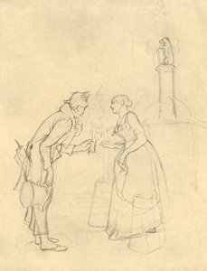 El pretendiente tímido, mediados-finales del siglo XIX, c1924