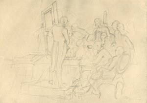 Die Kunstauktion, mediados-finales del siglo XIX, c1924