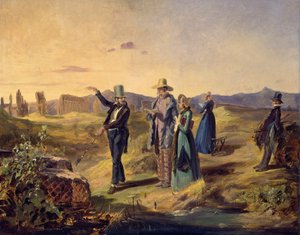 Ingleses en la Campaña romana de Carl Spitzweg