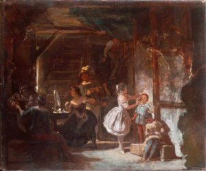 Detrás del escenario de Carl Spitzweg