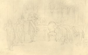 En la antesala de su alteza, mediados-finales del siglo XIX, c. 1924 de Carl Spitzweg