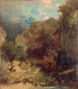 Niña en el bosque de Carl Spitzweg