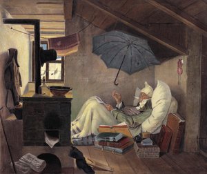 El poeta pobre, 1839 de Carl Spitzweg