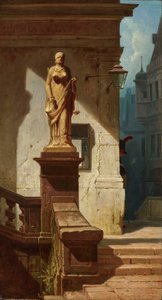 El ojo de la ley Justitia, 1857 de Carl Spitzweg