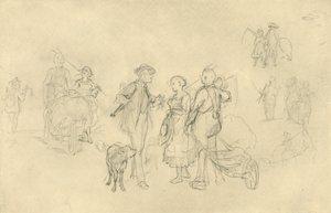 Cita acordada, mediados-finales del siglo XIX, c1924 de Carl Spitzweg