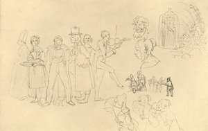 Verschiedene Typen de Carl Spitzweg