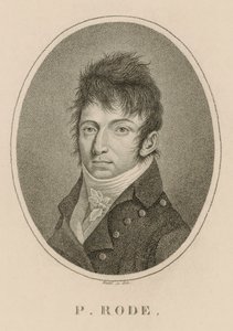 Retrato del compositor Pierre Jacques Joseph Rode de Carl Traugott Riedel