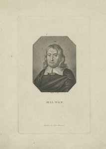 Retrato del poeta John Milton 1608-1674, ca. 1818-1821 de Carl Traugott Riedel