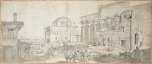 Biblioteca de Adriano y la Gran Mezquita de Atenas de Carl Wilhelm Freiherr von Heideck