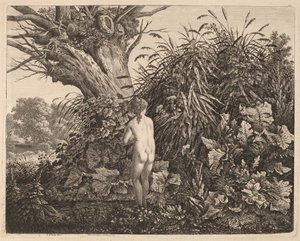 Doncella bañándose de Carl Wilhelm Kolbe