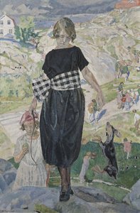 Perro saltando, 1920 de Carl Wilhelm Wilhelmson