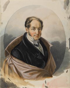 Retrato de Alexander Ivanovich Lorer 1779-1824, principios de 1820s