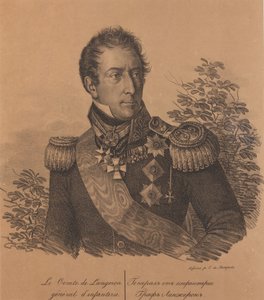 Retrato del Conde Alexandre Andrault de Langeron de Carl von Hampeln