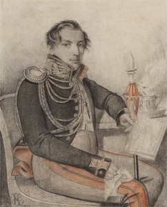 Retrato del Conde Pyotr Petrovich Konovnitsyn 1803-1830, principios de 1820s