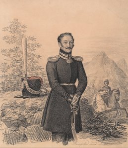 Retrato de Fyodor Alexandrovich Bekovich-Cherkassky 1791-1833, 1822 de Carl von Hampeln