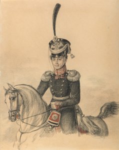 Retrato de Nikolay Alexandrovich Islenyev 1785-1851, finales de 1810s