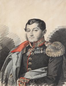 Retrato de Pyotr Nikolaevich Yermolov 1787-1844, 1820s