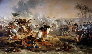 Campaña de Egipto (1798-1801): La Batalla de las Pirámides el 21/07/1798 de Carle Vernet