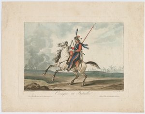 Cosaco en la batalla, 1815 de Carle Vernet