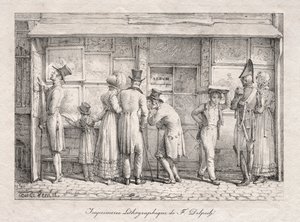 Tienda de impresión litográfica Delpech de Carle Vernet