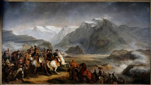 General Napoleón Bonaparte (1769-1821) en la batalla de Rivoli de Carle Vernet