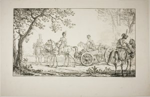 Artillería con arneses de Carle Vernet