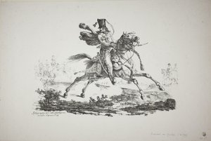 Húsar galopando de Carle Vernet