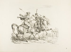 Húsar Matando a un Cosaco con un Sable de Carle Vernet