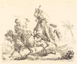 Húsar golpeando a un mameluco