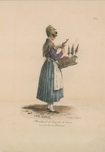 Marchande de bouquets de cerises de Carle Vernet