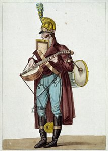 Monsieur Ut la si, orquesta de teatros burgueses (Músico callejero) de Carle Vernet