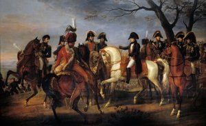 Napoleón dio la orden antes de la batalla de Austerlitz el 2 de diciembre de Carle Vernet
