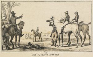 Escenas de carreras: El jinete montando el caballo de Carle Vernet