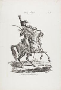 Guardia Real, Húsar Montado y Caballo No. 6 de Carle Vernet