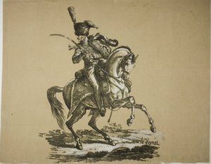 Guardia Real, Húsar Montado y Caballo, No. 6