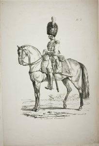 Guardia Real, Soldado Montado Normando y Caballo, No. 2 de Carle Vernet