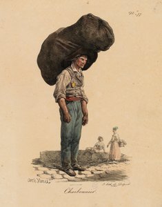 El carbonero de "Les Cris de Paris de Carle Vernet