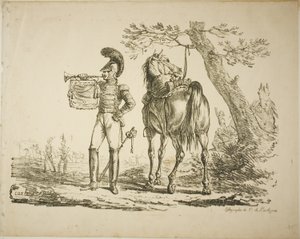 Trompetista de los fusileros de Carle Vernet
