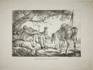 Guerrero durmiendo de Carle Vernet