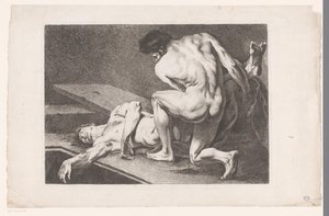 Estudio académico de dos desnudos masculinos Seis estudios académicos (título de la serie) Seis figuras académicas (título de la serie) de Carle van Loo