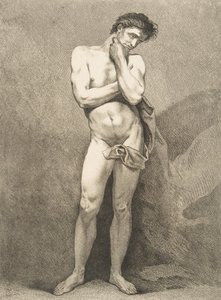Una Académie: Hombre de pie, 1742-43