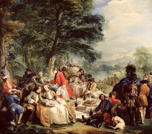 El almuerzo de la caza, 1737
