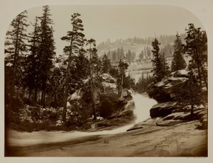 Cascada, Nevada Falls, Yosemite, California de Carleton E. Watkins
